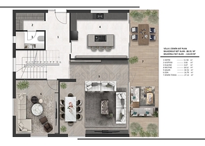 Инвестиционный проект виллы в микрорайоне Эрменек - Анталия 