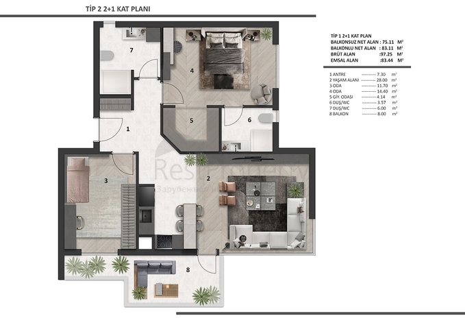 Инвестиционный проект в районе Алтынташ - Анталия 