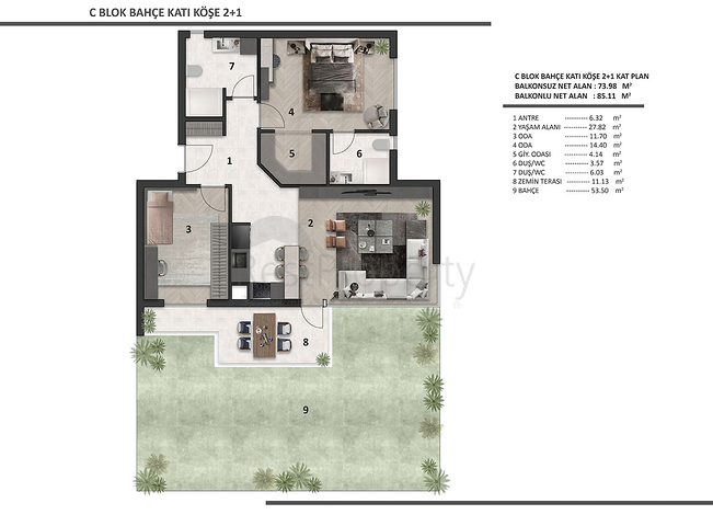 Инвестиционный проект в районе Алтынташ - Анталия 