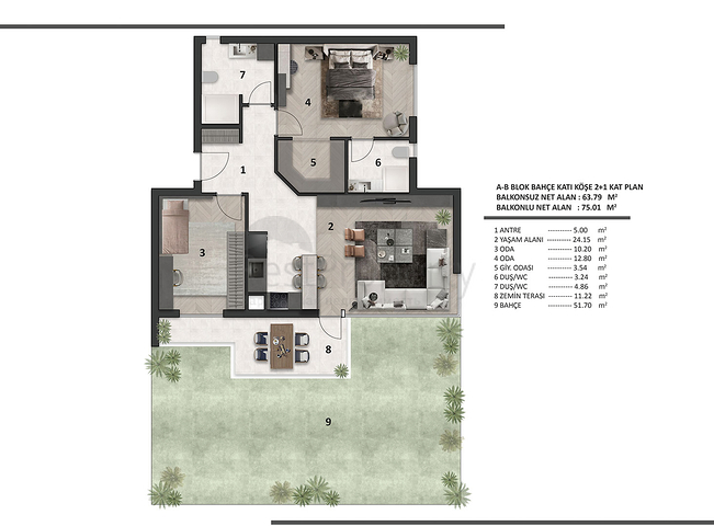 Инвестиционный проект в районе Алтынташ - Анталия 
