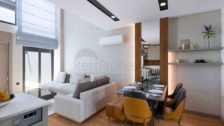 Инвестиционный проект виллы в жилом комплексе, микрорайон Алтынова - Анталия 