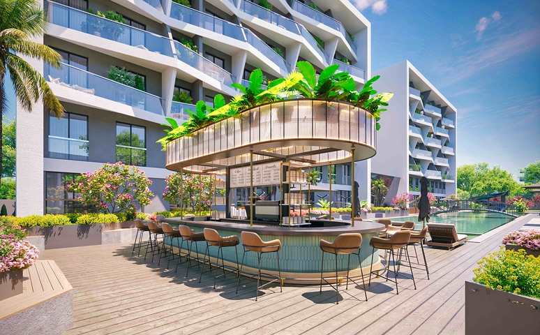 Инвестиционный проект виллы в жилом комплексе, микрорайон Алтынова - Анталия 