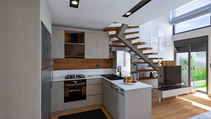 Инвестиционный проект виллы в жилом комплексе, микрорайон Алтынова - Анталия 