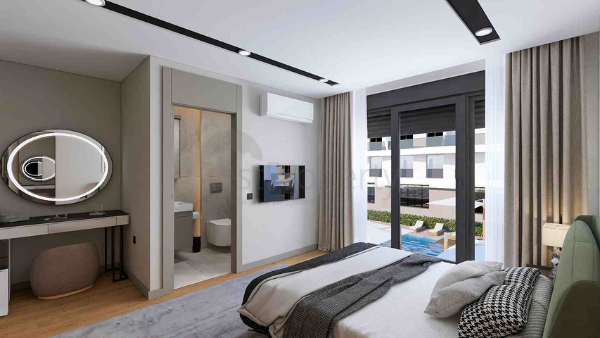 Инвестиционный проект виллы в жилом комплексе, микрорайон Алтынова - Анталия 