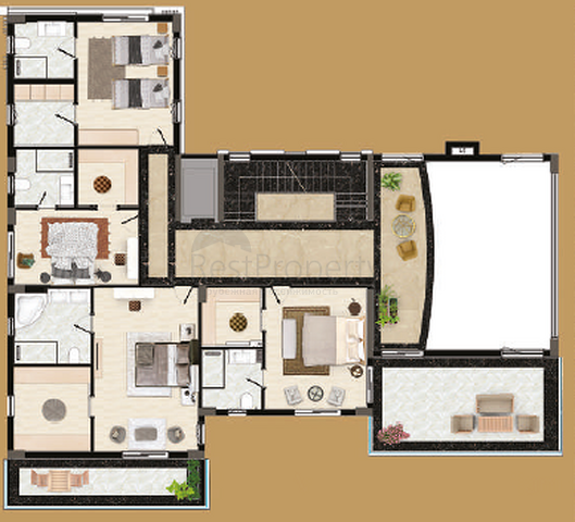 Виллы премиум класса в районе Дошемеалты - Анталия 