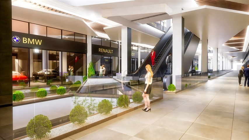 Инвестиционный проект,комерческие помещения в районе Аксу - Анталия 