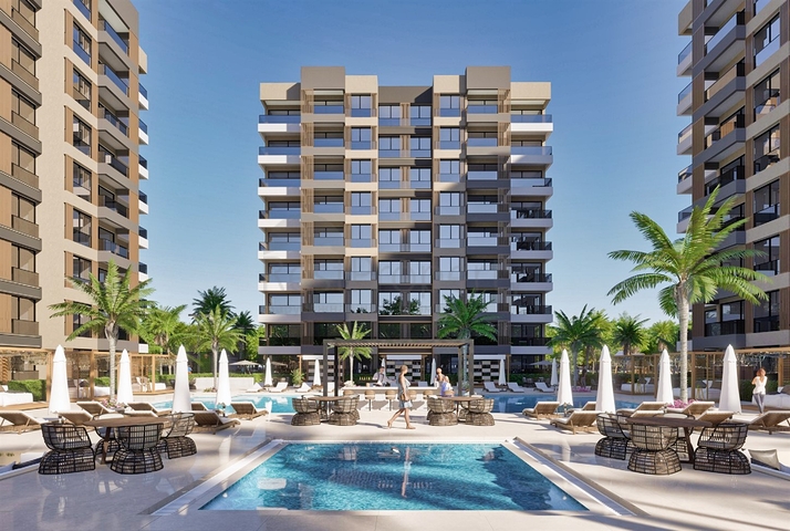 Квартира планировки 1+1 в районе Алтынташ - Анталия 