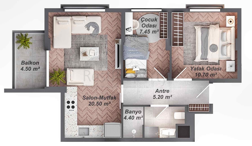 Инвестиционный проект в районе Кепез - Анталия 