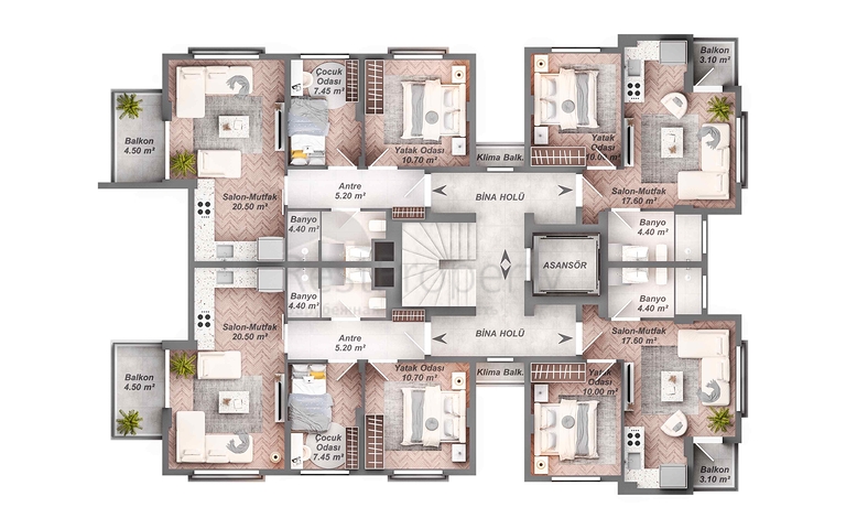 Инвестиционный проект в районе Кепез - Анталия 