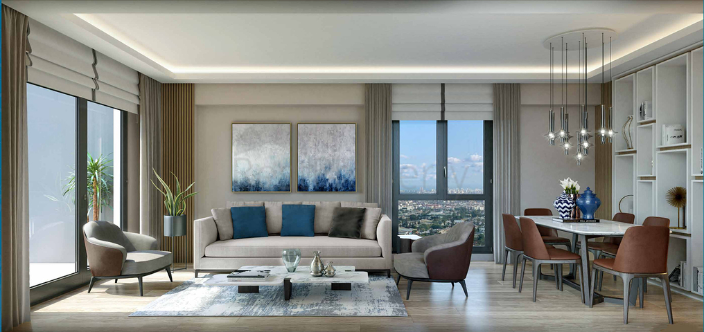 Квартира планировки 2+1 в районе Кепез - Анталия 