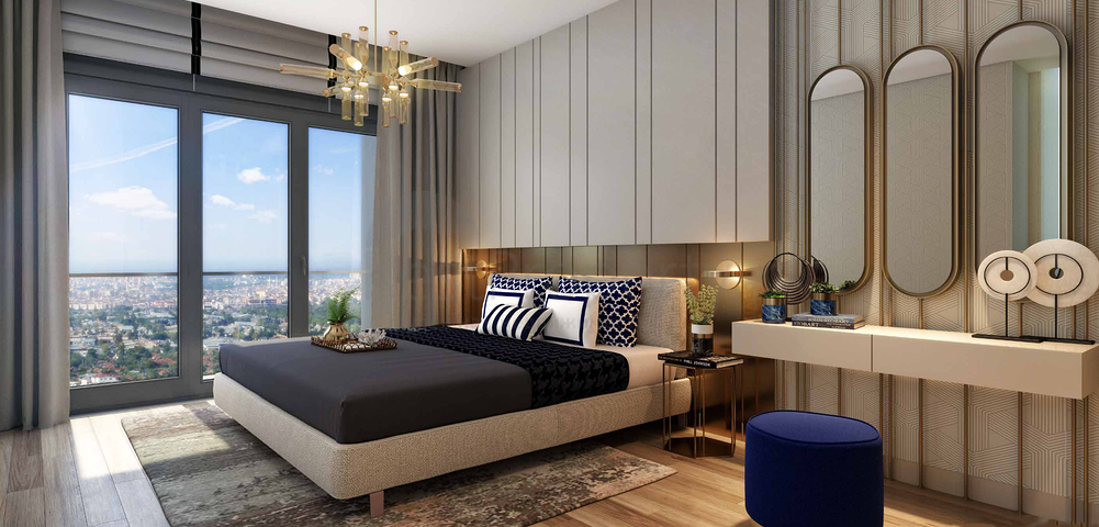 Квартира планировки 2+1 в районе Кепез - Анталия 