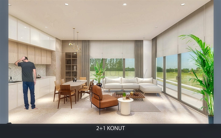 Квартира планировки 2+1 в районе Алтынташ - Анталия 