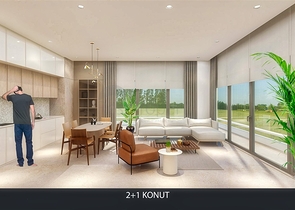 Квартира планировки 2+1 в районе Алтынташ - Анталия 