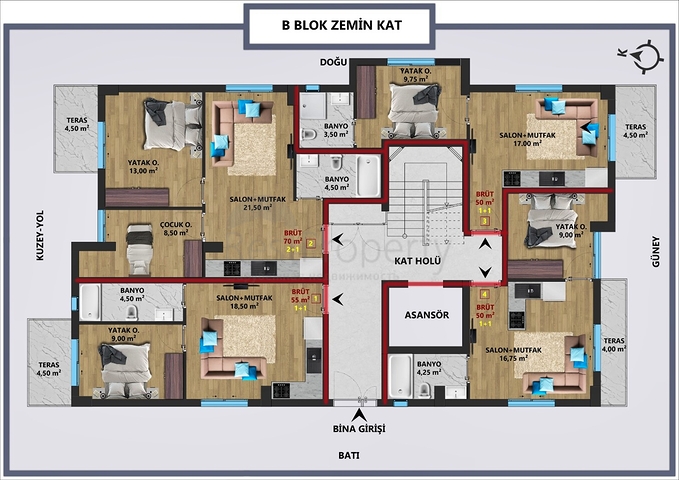 Инвестиционный проект в центре города Анталия 