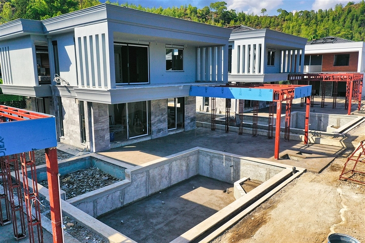 Вилла планировки 3+1 в районе Кемер - Анталия 