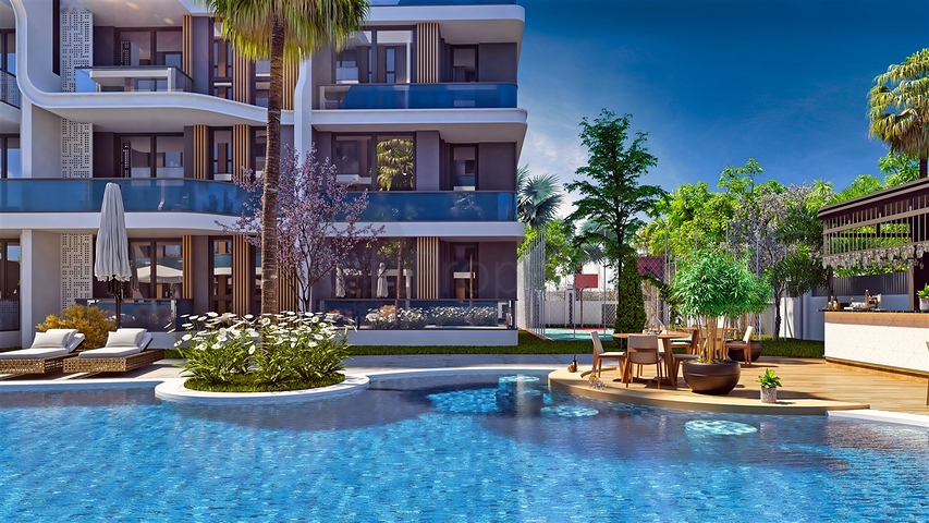 Квартира планировки 1+1 в районе Алтынташ - Анталия 