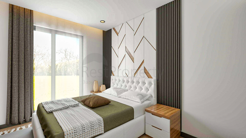 Квартира планировки 2+1 в микрорайоне Алтынкум - Анталия 