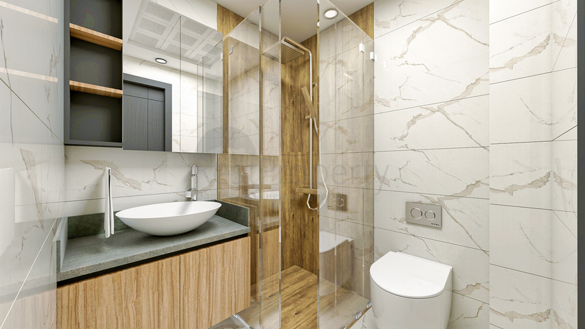 Квартира планировки 2+1 в микрорайоне Алтынкум - Анталия 