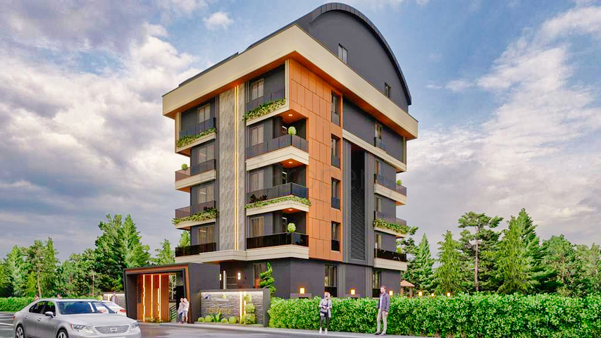 Квартира планировки 2+1 в микрорайоне Алтынкум - Анталия 