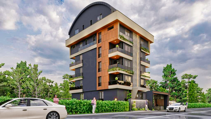 Квартира планировки 2+1 в микрорайоне Алтынкум - Анталия 