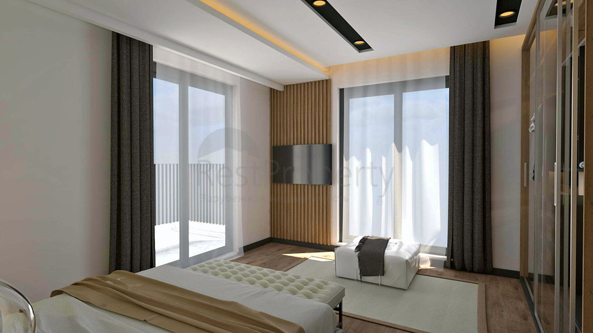 Квартира планировки 2+1 в микрорайоне Алтынкум - Анталия 