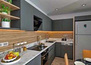 Квартира планировки 2+1 в микрорайоне Алтынкум - Анталия 