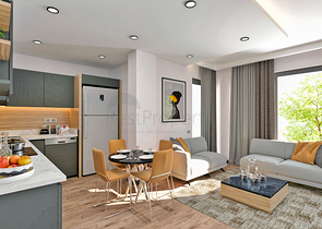 Квартира планировки 2+1 в микрорайоне Алтынкум - Анталия 