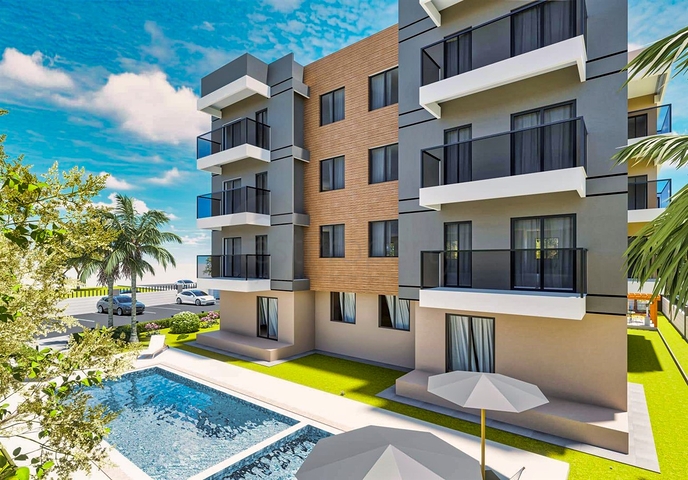 Квартира планировки 2+1 в районе Кепез - Анталия 