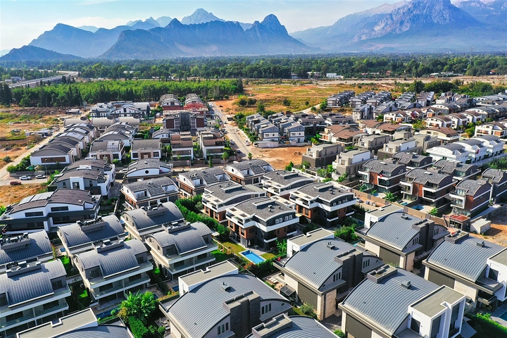 Вилла планировки 5+1 в микрорайоне Моллаюсуф - Анталия 