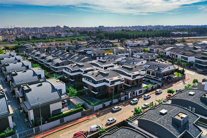 Вилла планировки 5+1 в микрорайоне Моллаюсуф - Анталия 