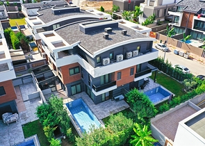 Вилла планировки 5+1 в микрорайоне Моллаюсуф - Анталия 