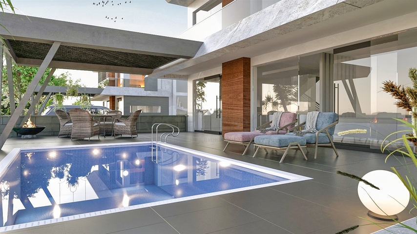 Виллы планировки 4+1 в микрорайоне Чамюва - Анталия 