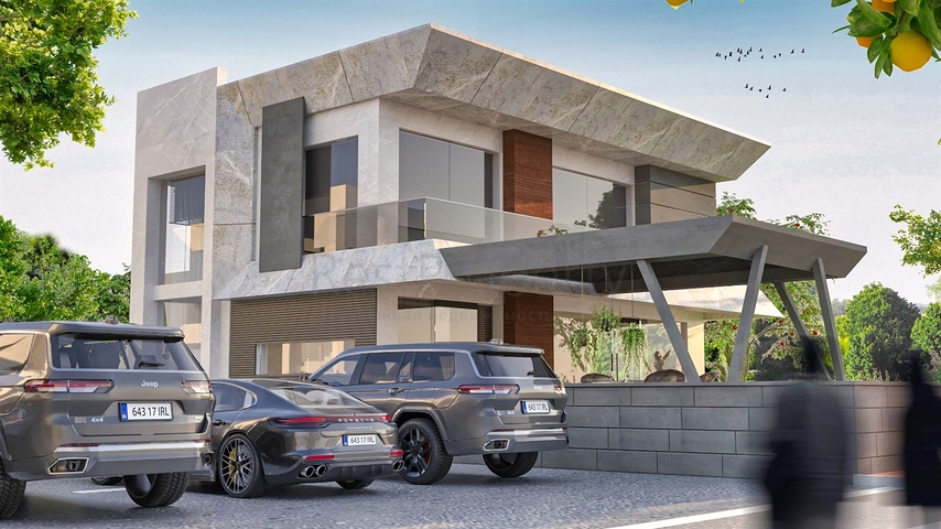 Виллы планировки 4+1 в микрорайоне Чамюва - Анталия 