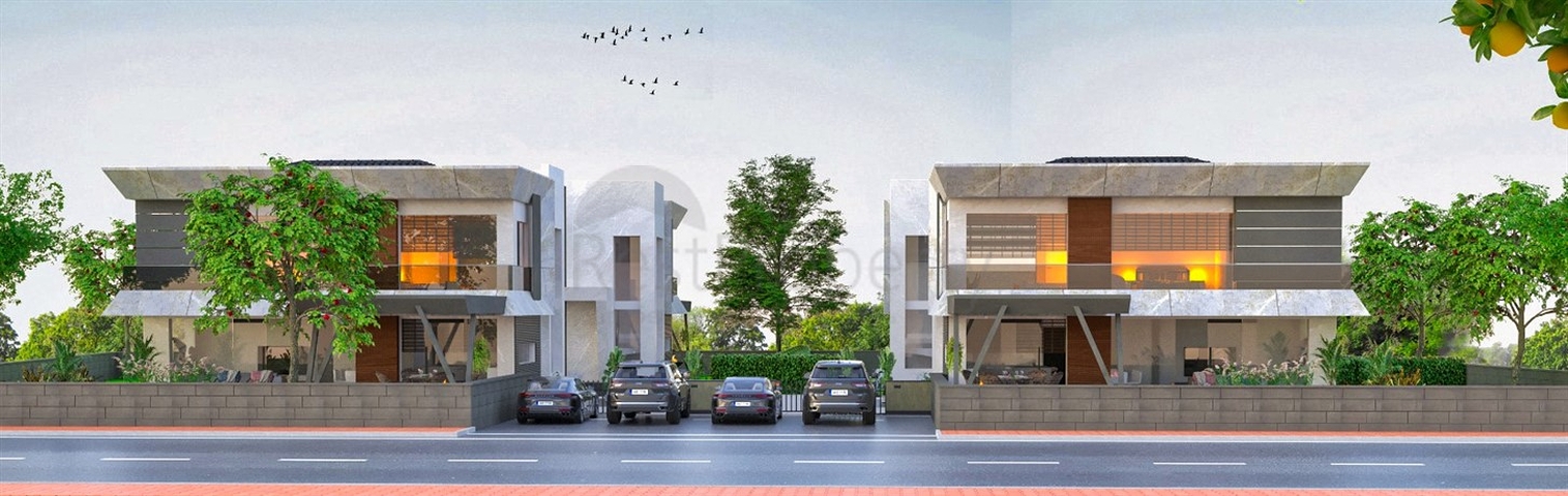 Виллы планировки 4+1 в микрорайоне Чамюва - Анталия 