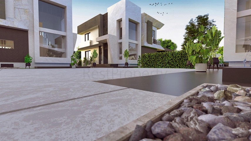 Виллы планировки 4+1 в микрорайоне Чамюва - Анталия 