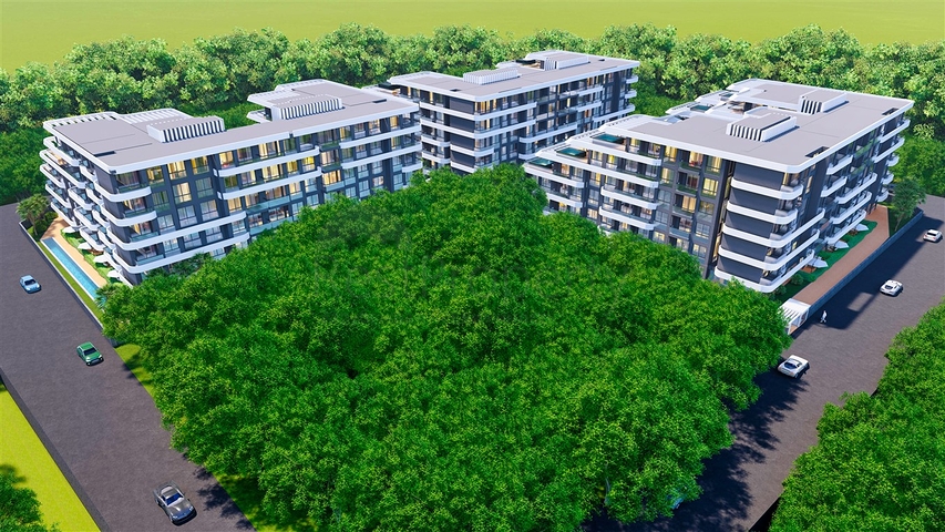 Квартира планировки 1+1 в микрорайоне Алтынташ - Анталия 