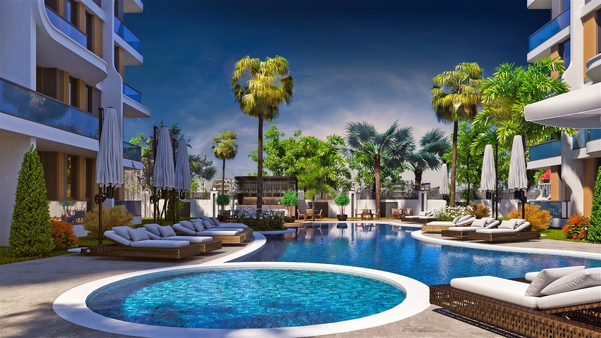 Квартира планировки 1+1 в районе Алтынташ - Анталия 