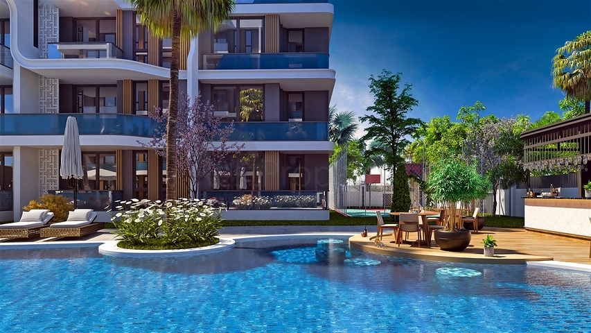 Квартира планировки 1+1 в районе Алтынташ - Анталия 