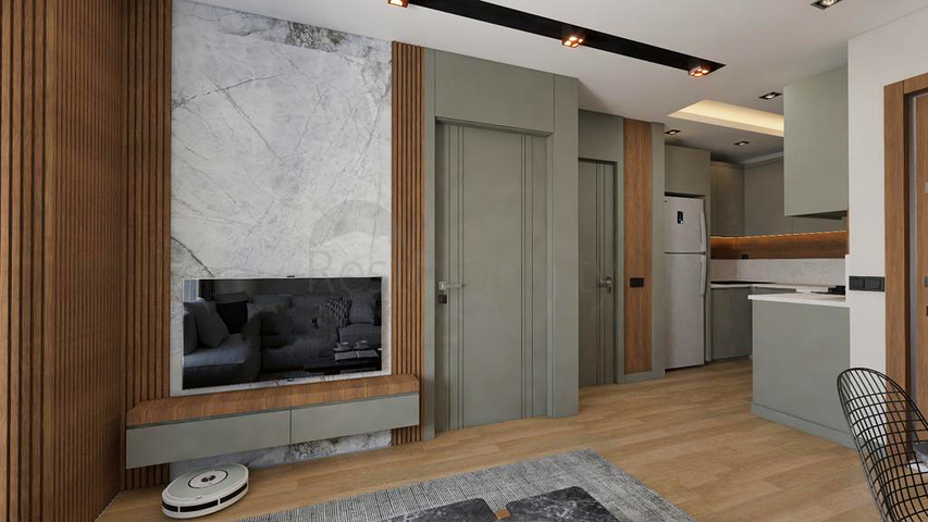 Квартира планировки 1+1 в микрорайоне Седир - Анталия 