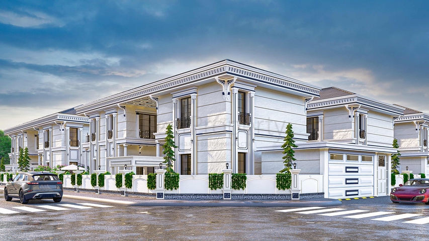 Вилла планировки 5+1 в районе Дошемеалты - Анталия 