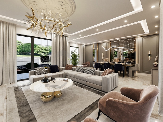 Вилла планировки 5+1 в районе Дошемеалты - Анталия 