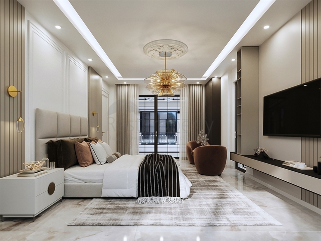 Вилла планировки 5+1 в районе Дошемеалты - Анталия 