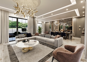 Вилла планировки 5+1 в районе Дошемеалты - Анталия 