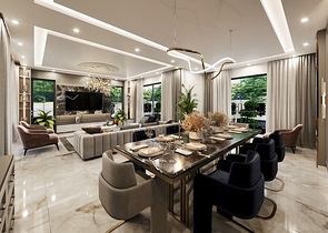 Вилла планировки 5+1 в районе Дошемеалты - Анталия 