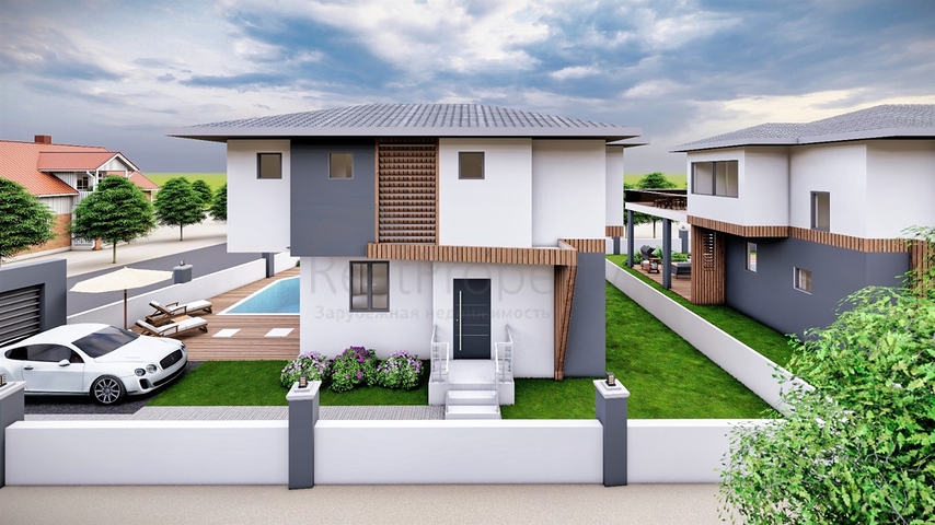 Вилла планировки 3+1 в районе Кемер - Анталия 