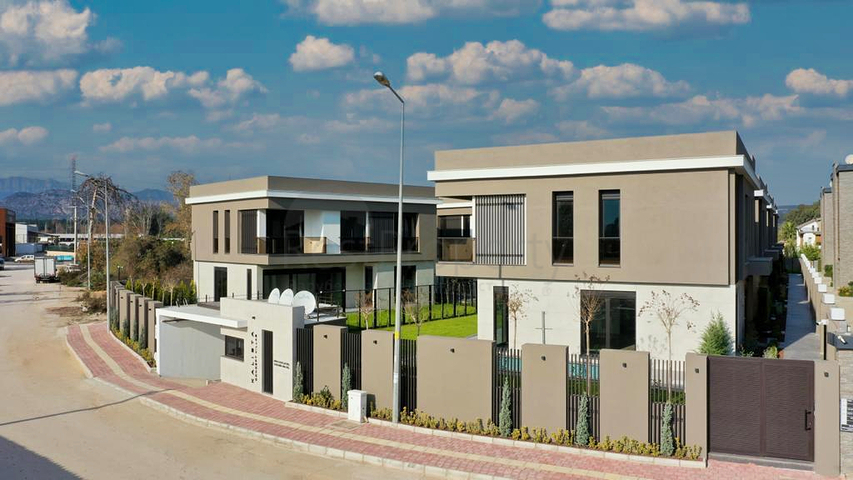 Виллы планировки 5+1 и 6+1 в микрорайоне Моллаюсуф - Анталия 