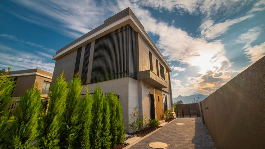 Виллы планировки 5+1 и 6+1 в микрорайоне Моллаюсуф - Анталия 