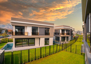 Виллы планировки 5+1 и 6+1 в микрорайоне Моллаюсуф - Анталия 