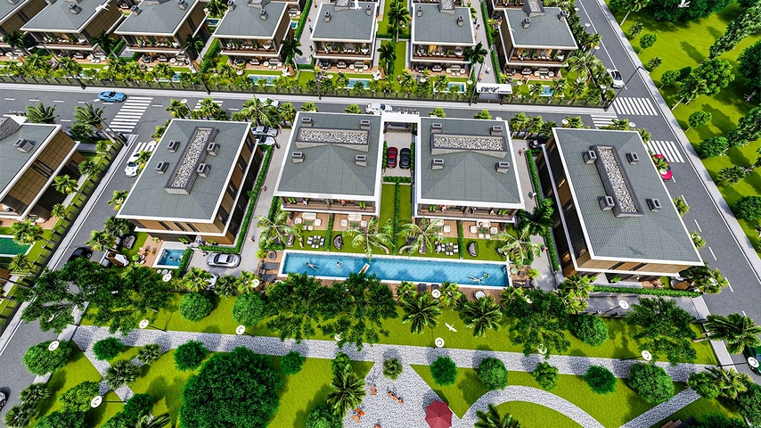 Инвестиционный проект вилл в микрорайоне Эрменек - Анталия 