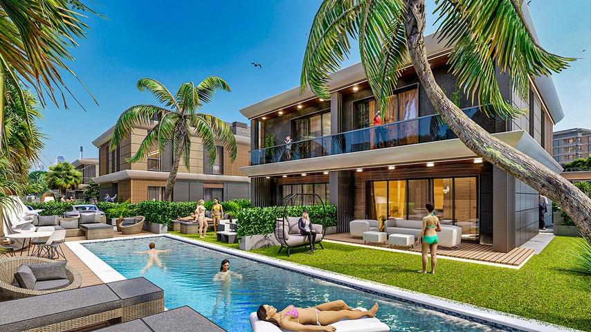 Инвестиционный проект вилл в микрорайоне Эрменек - Анталия 